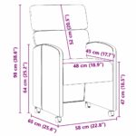 vidaXL Jedálenské stoličky 2 pcs Hnedá 58 x 65 x 98 cm Zamat – Obrázok 11