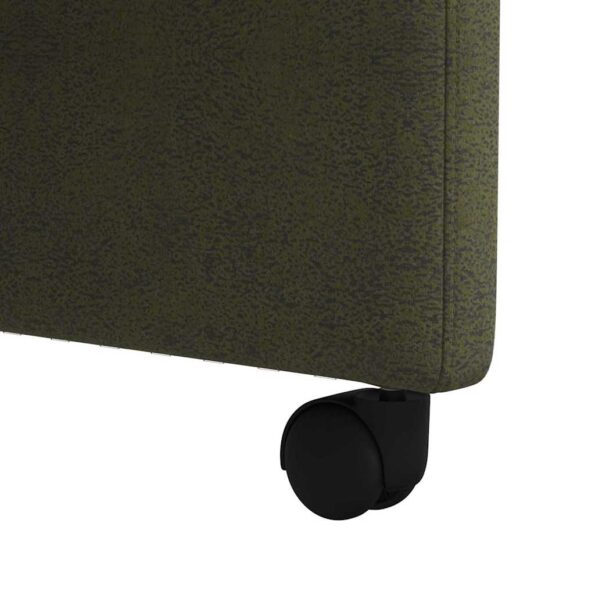 vidaXL Jedálenské stoličky na kolieskach 2 pcs Armádna zelená – Obrázok 9
