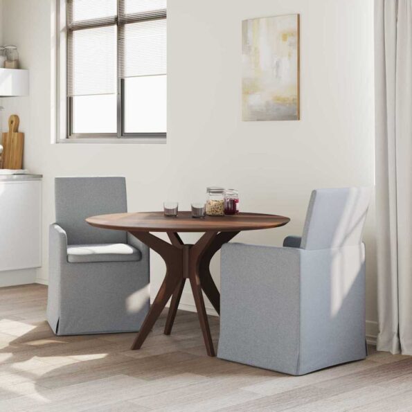 vidaXL Jedálenské stoličky 2 pcs Svetlosivá 57 x 67 x 95 cm látka – Obrázok 3
