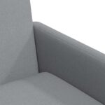 vidaXL Jedálenské stoličky 2 pcs Svetlosivá 57 x 67 x 95 cm látka – Obrázok 7