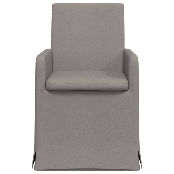 vidaXL Jedálenské stoličky 2 pcs Sivohnedá 57 x 67 x 95 cm látka – Obrázok 4