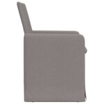 vidaXL Jedálenské stoličky 2 pcs Sivohnedá 57 x 67 x 95 cm látka – Obrázok 5