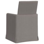 vidaXL Jedálenské stoličky 2 pcs Sivohnedá 57 x 67 x 95 cm látka – Obrázok 6