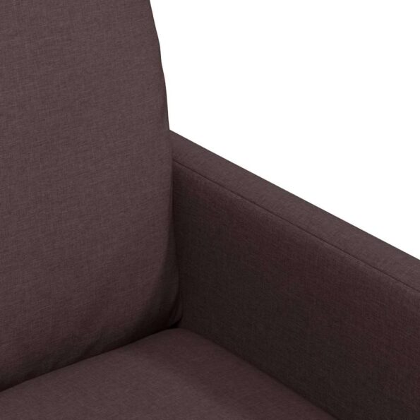 vidaXL Jedálenské stoličky 2 pcs Tmavo hnedá 57 x 67 x 98 cm látka – Obrázok 7