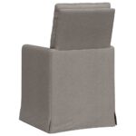 vidaXL Jedálenské stoličky 2 pcs Sivohnedá 57 x 67 x 98 cm látka – Obrázok 6