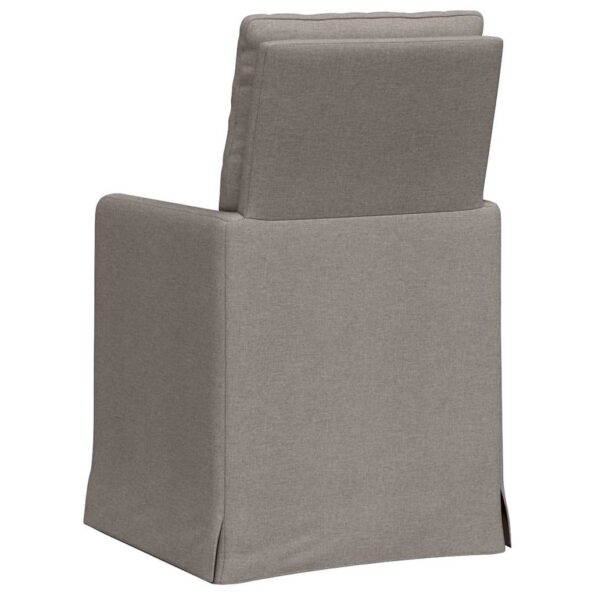 vidaXL Jedálenské stoličky 2 pcs Sivohnedá 57 x 67 x 98 cm látka – Obrázok 6