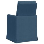 vidaXL Jedálenské stoličky 2 pcs Modrá 57 x 67 x 98 cm látka – Obrázok 6