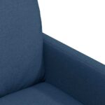 vidaXL Jedálenské stoličky 2 pcs Modrá 57 x 67 x 98 cm látka – Obrázok 7