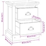 vidaXL Nočný stolík Prírodná 40 x 30 x 50 cm Husté teakové drevo – Obrázok 10