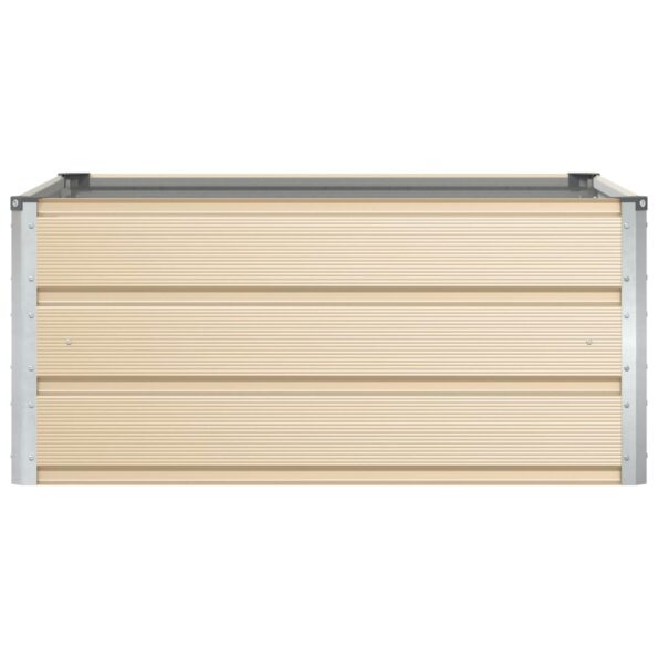 vidaXL Hrantík Slonovinová 100 x 100 x 45 cm Oceľ – Obrázok 4