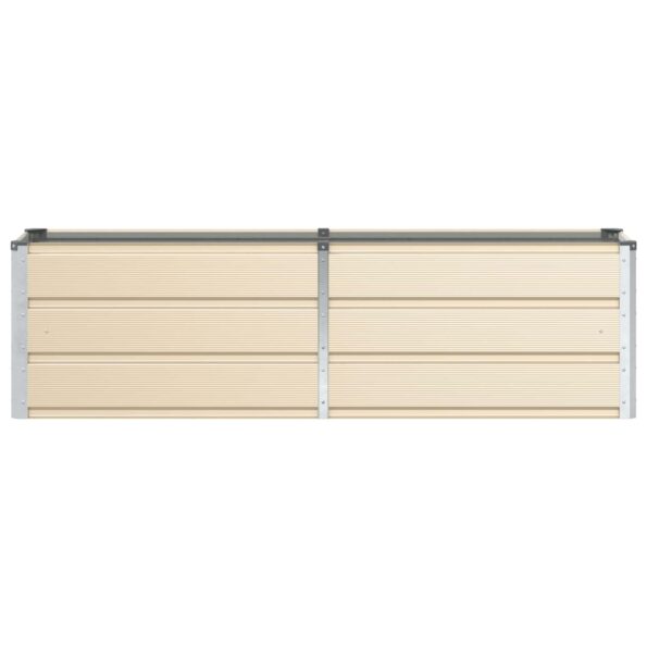 vidaXL Hrantík Slonovinová 160 x 40 x 45 cm Oceľ – Obrázok 4