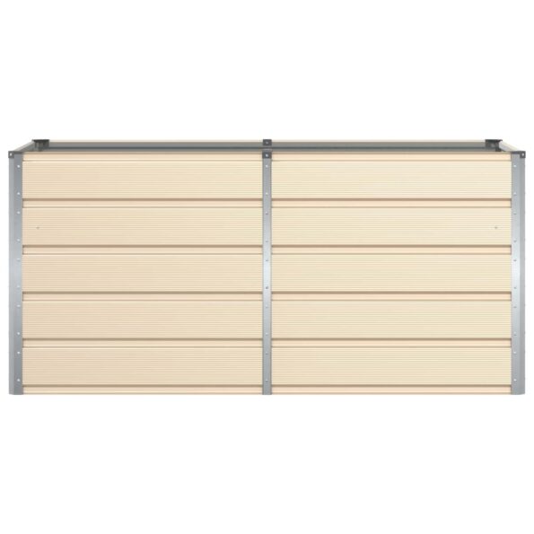 vidaXL Hrantík Slonovinová 160 x 80 x 75 cm Oceľ – Obrázok 4