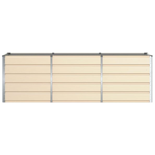 vidaXL Hrantík Slonovinová 240 x 80 x 75 cm Oceľ – Obrázok 4