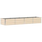 vidaXL Hrantík Slonovinová 320 x 80 x 45 cm Oceľ – Obrázok 2