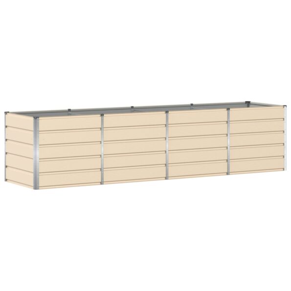 vidaXL Hrantík Slonovinová 320 x 80 x 75 cm Oceľ – Obrázok 2