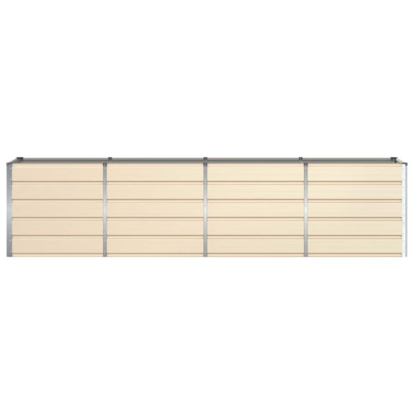vidaXL Hrantík Slonovinová 320 x 80 x 75 cm Oceľ – Obrázok 4
