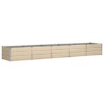 vidaXL Hrantík Slonovinová 400 x 80 x 45 cm Oceľ – Obrázok 2
