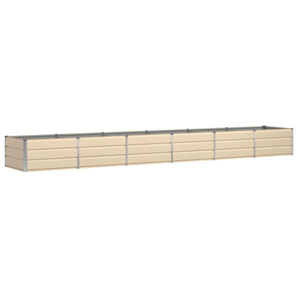 vidaXL Hrantík Slonovinová 480 x 80 x 45 cm Oceľ – Obrázok 2