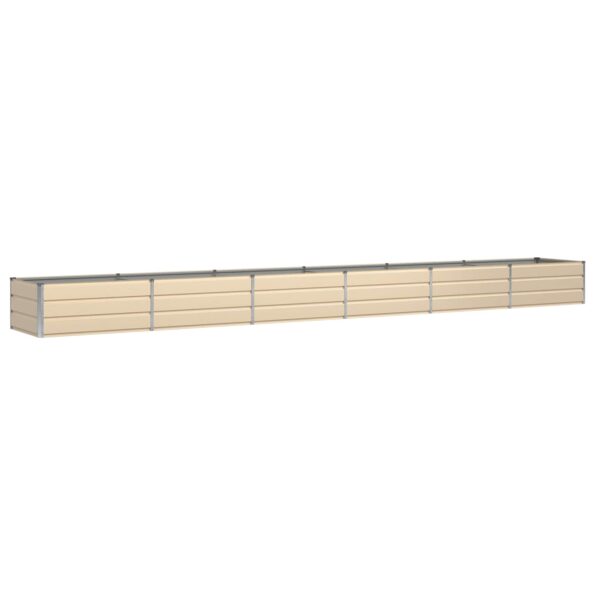 vidaXL Hrantík Slonovinová 600 x 80 x 45 cm Oceľ – Obrázok 2