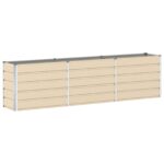 vidaXL Hrantík Slonovinová 480 x 50 x 45 cm Pozinkovaná oceľ – Obrázok 2