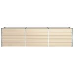 vidaXL Hrantík Slonovinová 480 x 50 x 45 cm Pozinkovaná oceľ – Obrázok 4