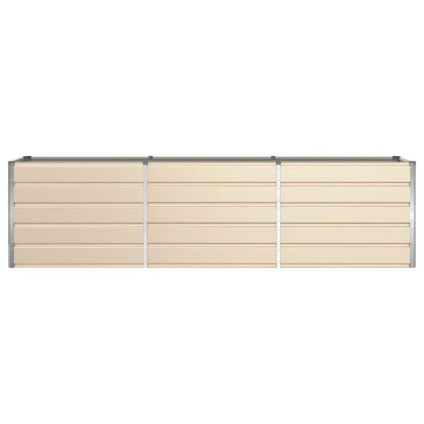 vidaXL Hrantík Slonovinová 480 x 50 x 45 cm Pozinkovaná oceľ – Obrázok 4