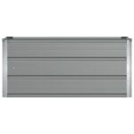 vidaXL Hrantík Svetlosivá 100 x 40 x 45 cm Oceľ – Obrázok 4