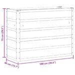 vidaXL Hrantík Svetlosivá 100 x 40 x 75 cm Oceľ – Obrázok 7