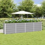 vidaXL Hrantík Svetlosivá 160 x 40 x 75 cm Oceľ