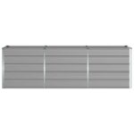 vidaXL Hrantík Svetlosivá 240 x 80 x 75 cm Oceľ – Obrázok 4