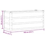 vidaXL Hrantík Antracit 100 x 40 x 45 cm Oceľ – Obrázok 7