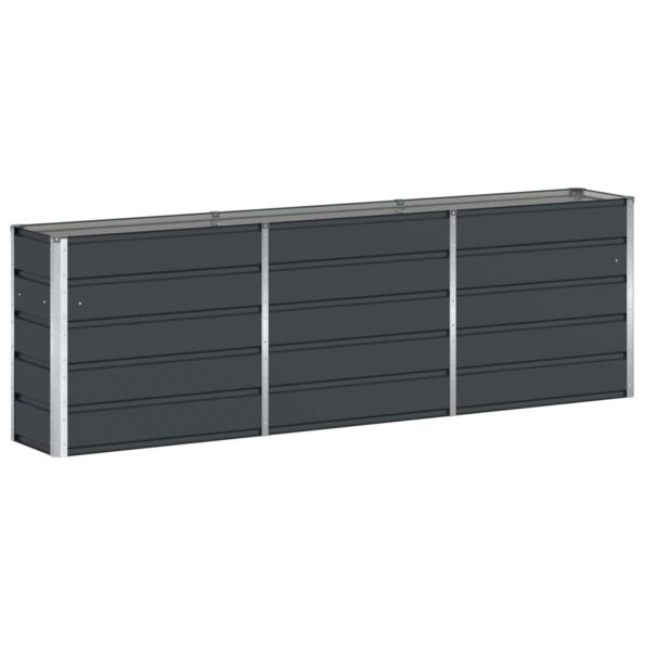 vidaXL Hrantík Antracit 240 x 40 x 75 cm Oceľ – Obrázok 2