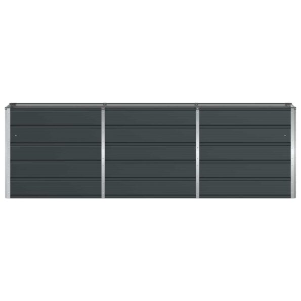 vidaXL Hrantík Antracit 240 x 40 x 75 cm Oceľ – Obrázok 4