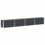 vidaXL Hrantík Antracit 320 x 40 x 45 cm Oceľ – Obrázok 2