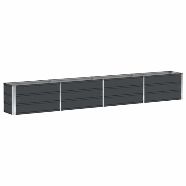 vidaXL Hrantík Antracit 320 x 40 x 45 cm Oceľ – Obrázok 2