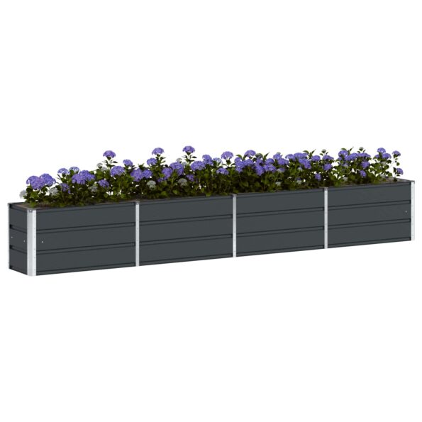 vidaXL Hrantík Antracit 320 x 40 x 45 cm Oceľ – Obrázok 3