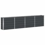 vidaXL Hrantík Antracit 320 x 40 x 75 cm Oceľ – Obrázok 2