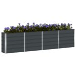 vidaXL Hrantík Antracit 320 x 40 x 75 cm Oceľ – Obrázok 3