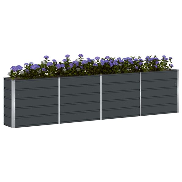 vidaXL Hrantík Antracit 320 x 40 x 75 cm Oceľ – Obrázok 3