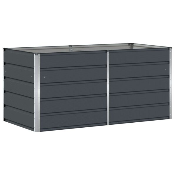 vidaXL Hrantík Antracit 160 x 80 x 75 cm Oceľ – Obrázok 2