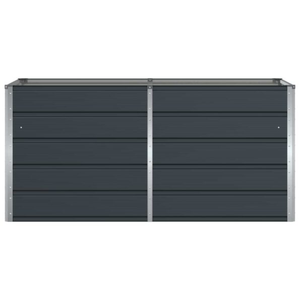 vidaXL Hrantík Antracit 160 x 80 x 75 cm Oceľ – Obrázok 4