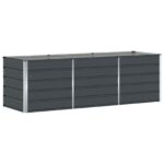 vidaXL Hrantík Antracit 240 x 80 x 75 cm Oceľ – Obrázok 2