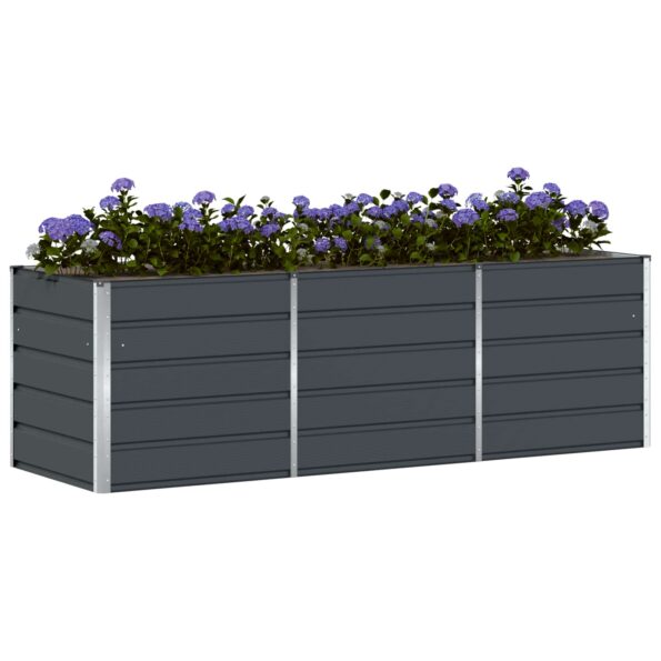 vidaXL Hrantík Antracit 240 x 80 x 75 cm Oceľ – Obrázok 3