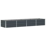 vidaXL Hrantík Antracit 320 x 80 x 45 cm Oceľ – Obrázok 2