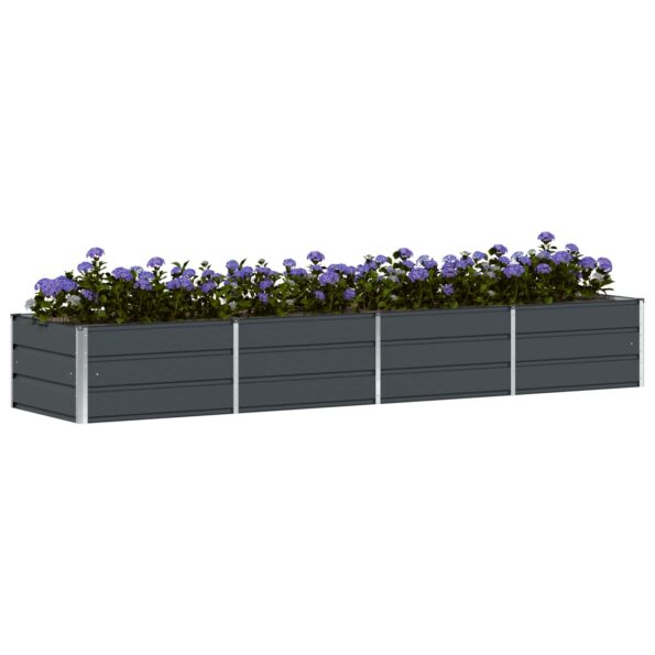 vidaXL Hrantík Antracit 320 x 80 x 45 cm Oceľ – Obrázok 3