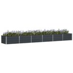 vidaXL Hrantík Antracit 480 x 80 x 45 cm Oceľ – Obrázok 3