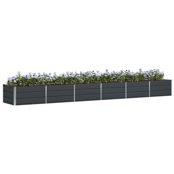 vidaXL Hrantík Antracit 480 x 80 x 45 cm Oceľ – Obrázok 3