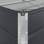 vidaXL Hrantík Antracit 195 x 100 x 45 cm Pozinkovaná oceľ – Obrázok 9