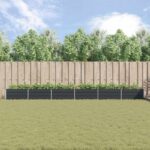 vidaXL Hrantík Antracit 195 x 100 x 45 cm Pozinkovaná oceľ – Obrázok 4