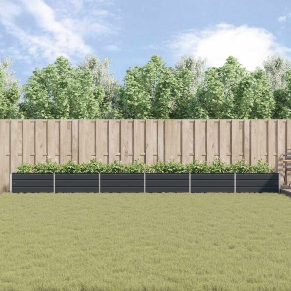 vidaXL Hrantík Antracit 195 x 100 x 45 cm Pozinkovaná oceľ – Obrázok 4